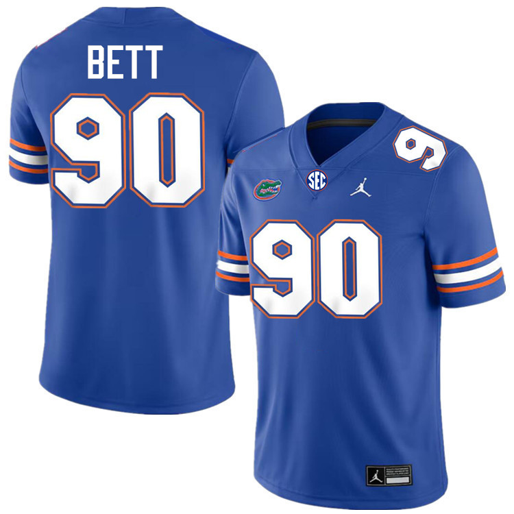 #90 Brendan Bett Gators Jersey,Florida Gators College Football Jerseys Stitched-Royal